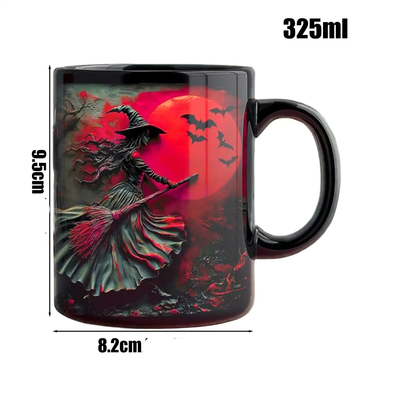 Mug Motif Sorcière Rouge Mesure