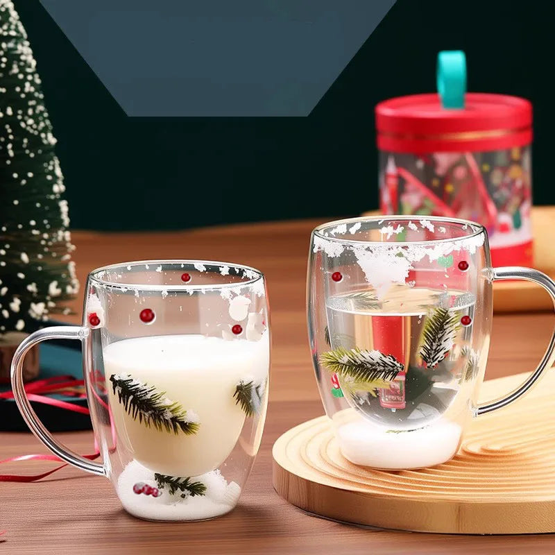 Mug Noël Double Paroi Design à Sapin