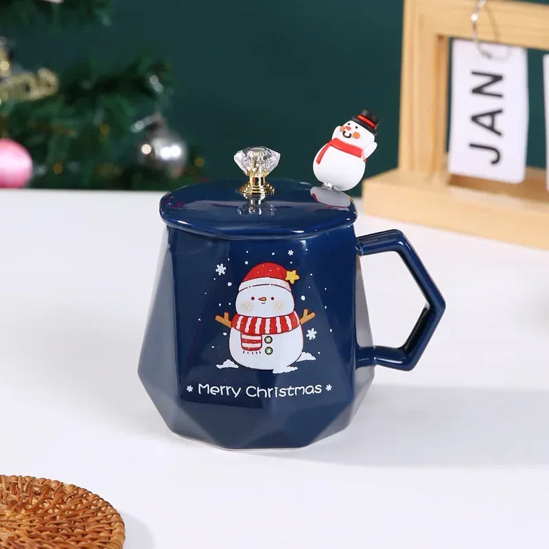 Mug Noël Original Bleu Design