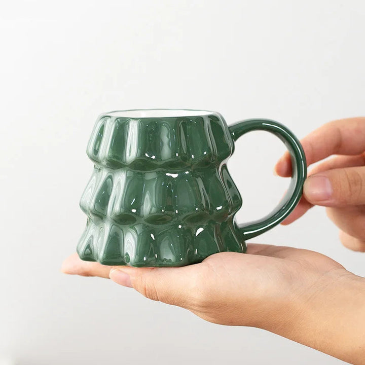 Mug Noël Vert en Porcelaine