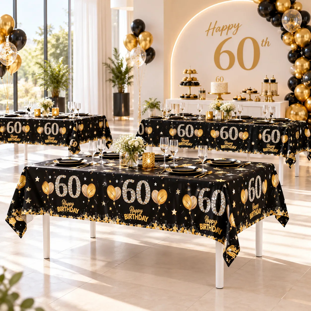 Nappe Anniversaire 60 ans Belle