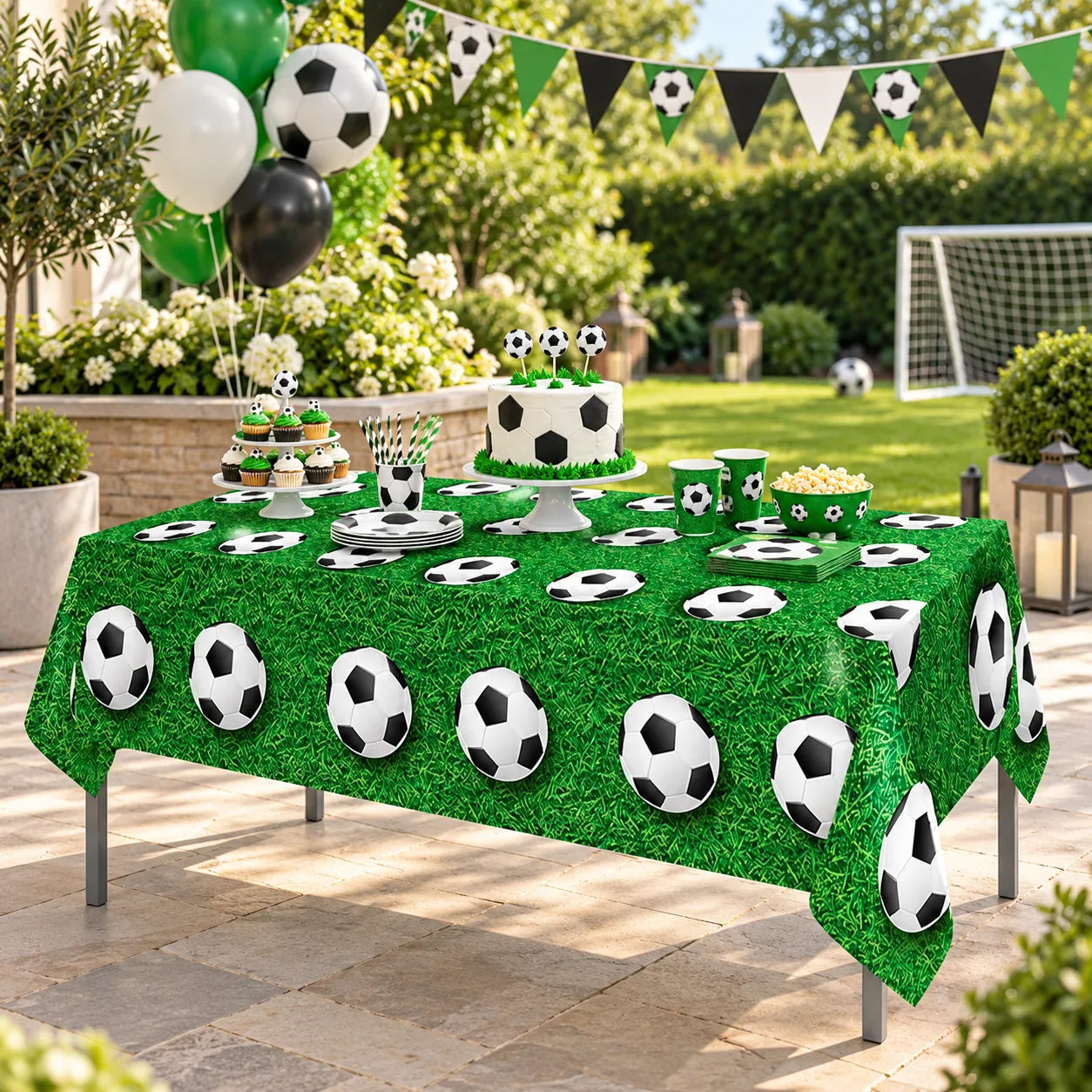 Nappe Anniversaire Football Epuré Originale