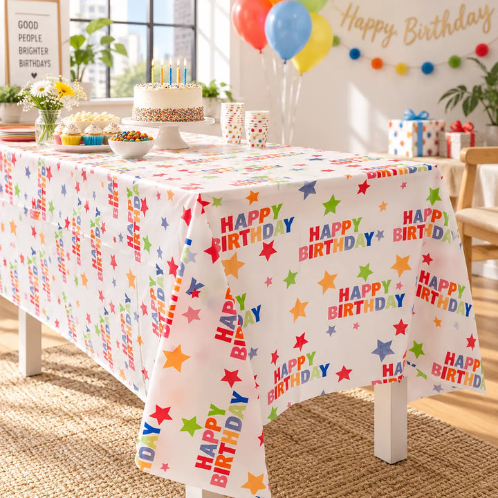 Nappe Anniversaire Happy Birthday