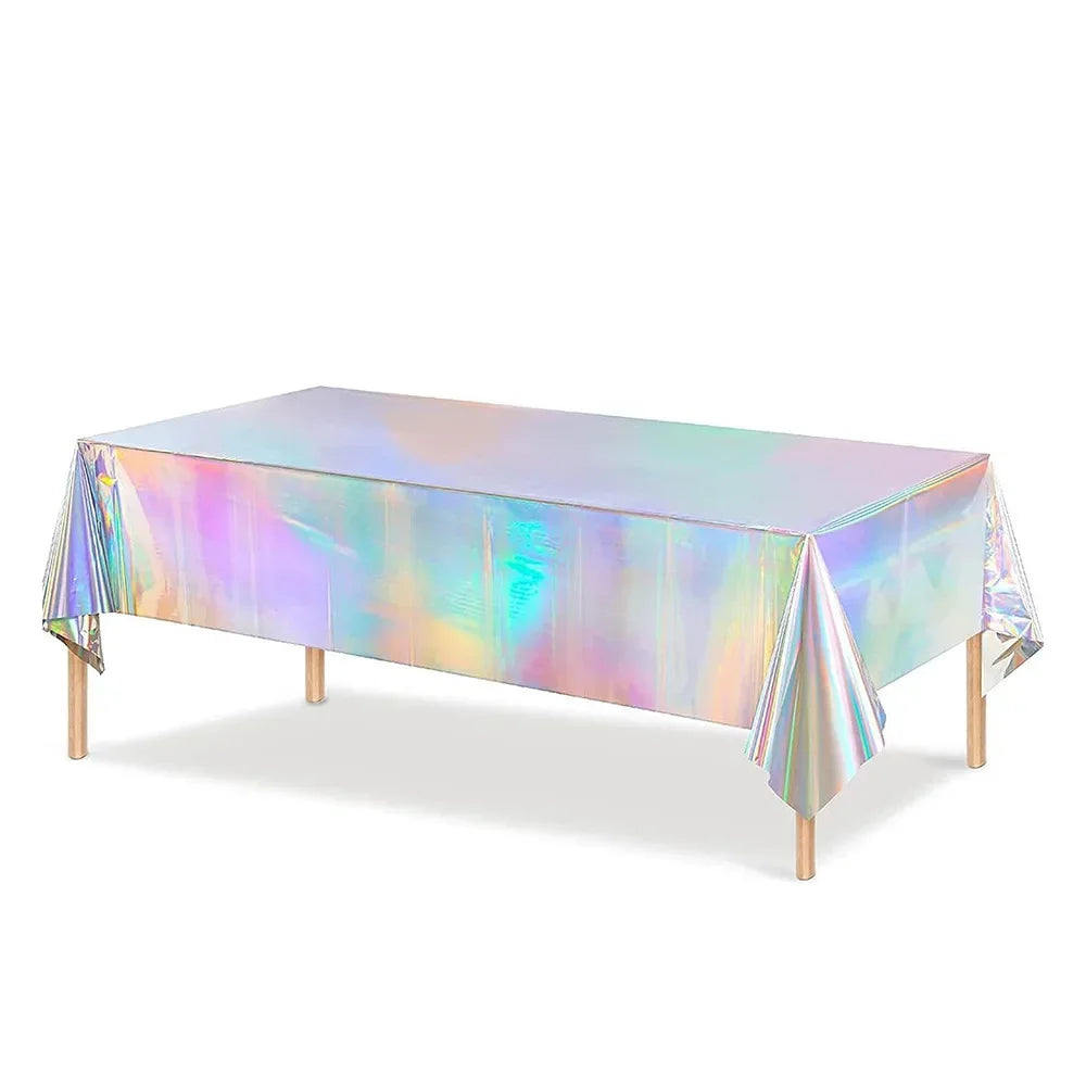 Nappe Anniversaire Irisée Brillante Unique