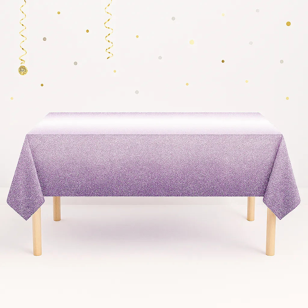 Nappe Anniversaire Violet et Blanc