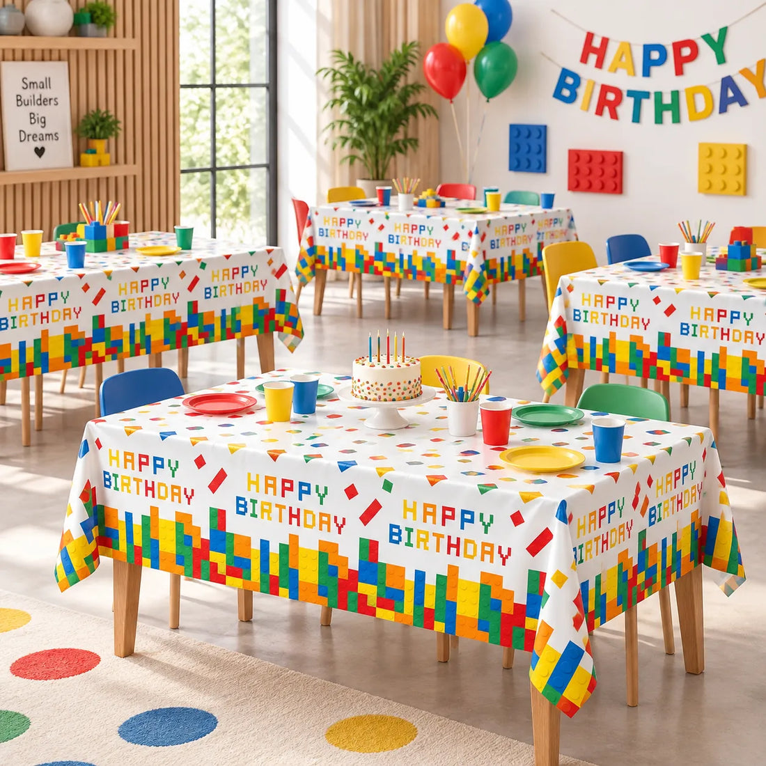 Nappe Anniversiare Blocs de Construction Originale
