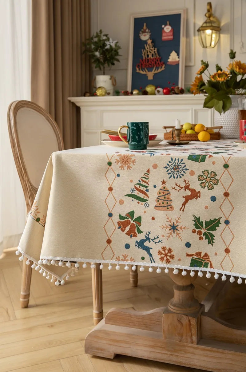 Nappe Design à Motifs Noël Moderne