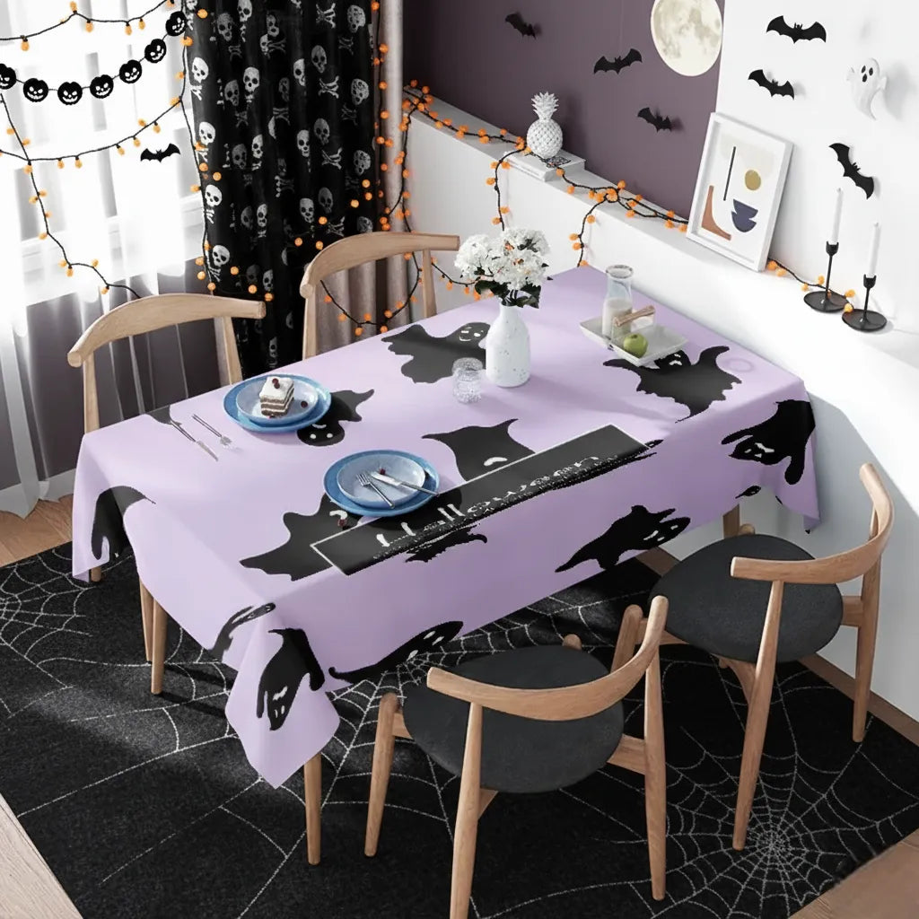 Nappe Halloween Imprimé Fantômes