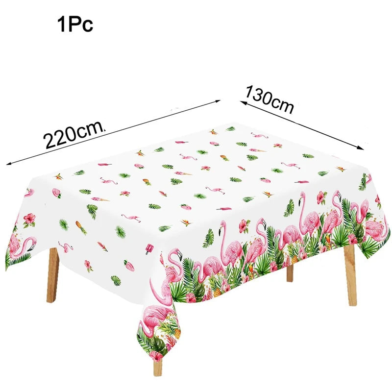 Nappe Jetable Flamant Rose