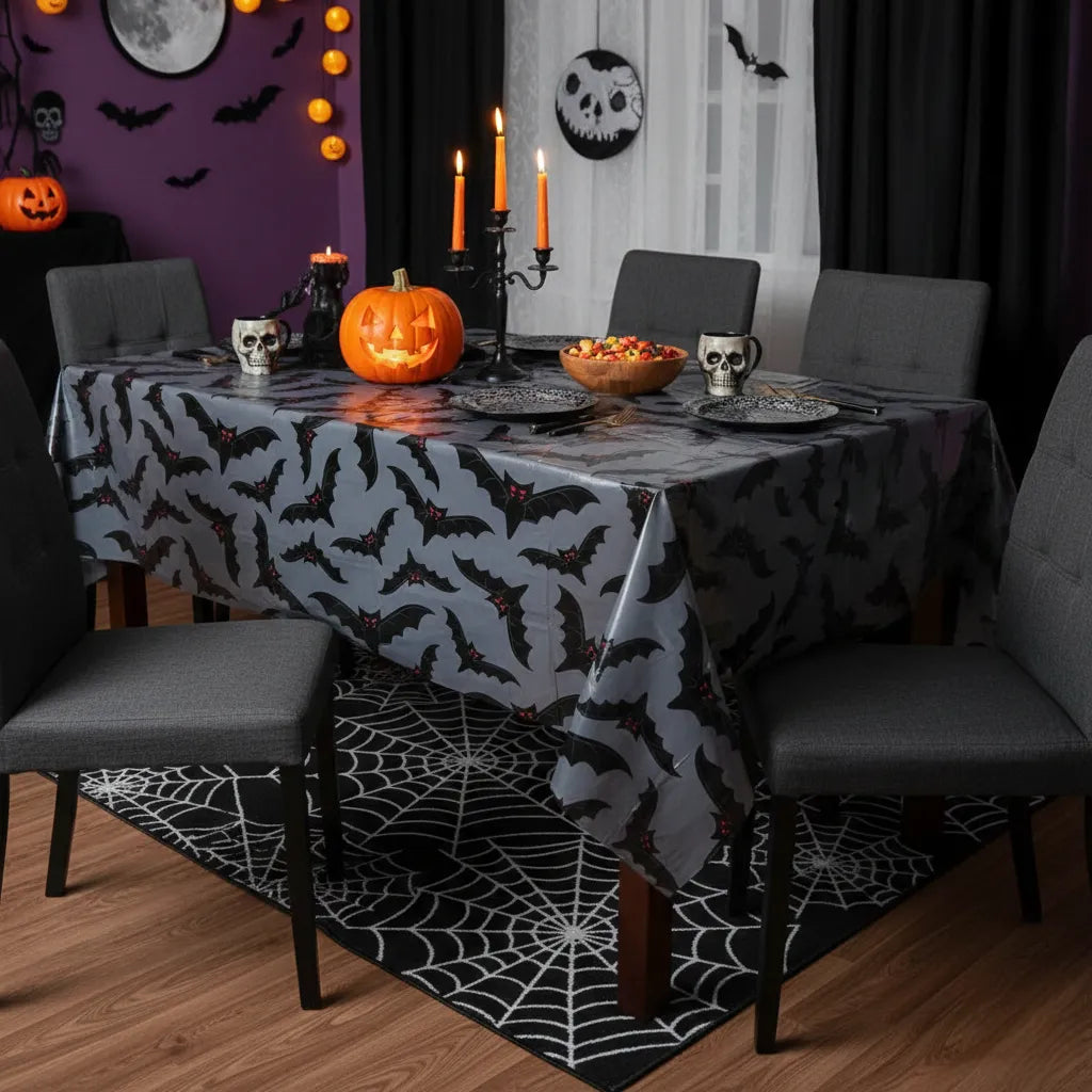 Nappe Jetable Halloween Grise