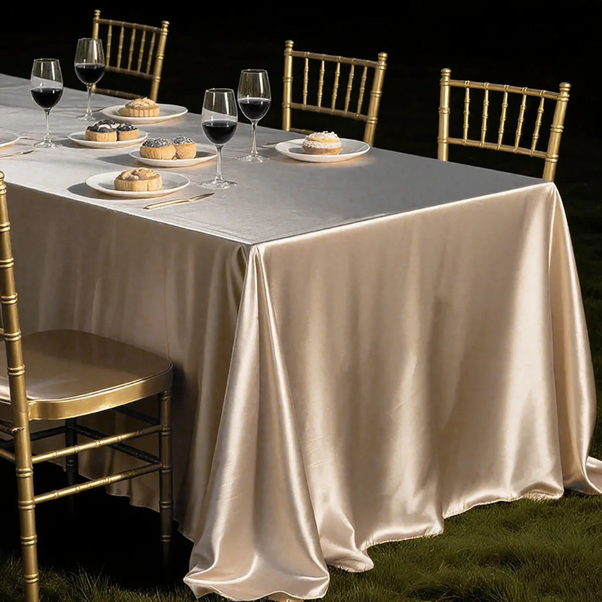 Nappe Mariage Champagne Elégante