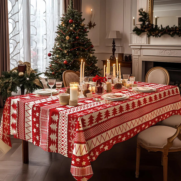 Nappe de Noël à Motifs Géométrique
