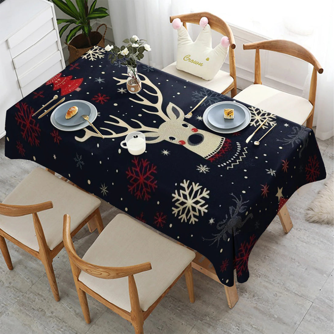 Nappe de Noël à Motifs Hiver