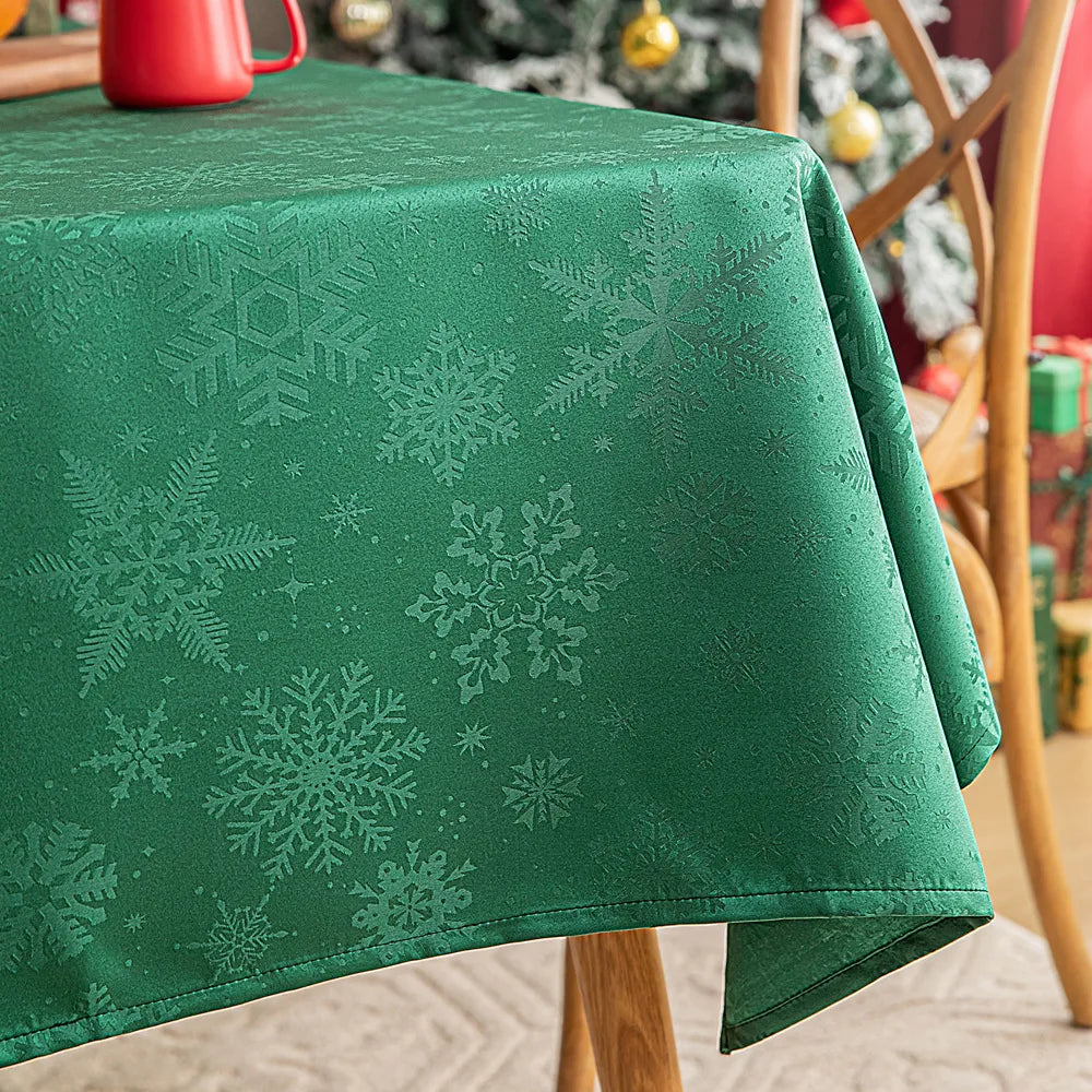 Nappe de Noël Verte Elégant