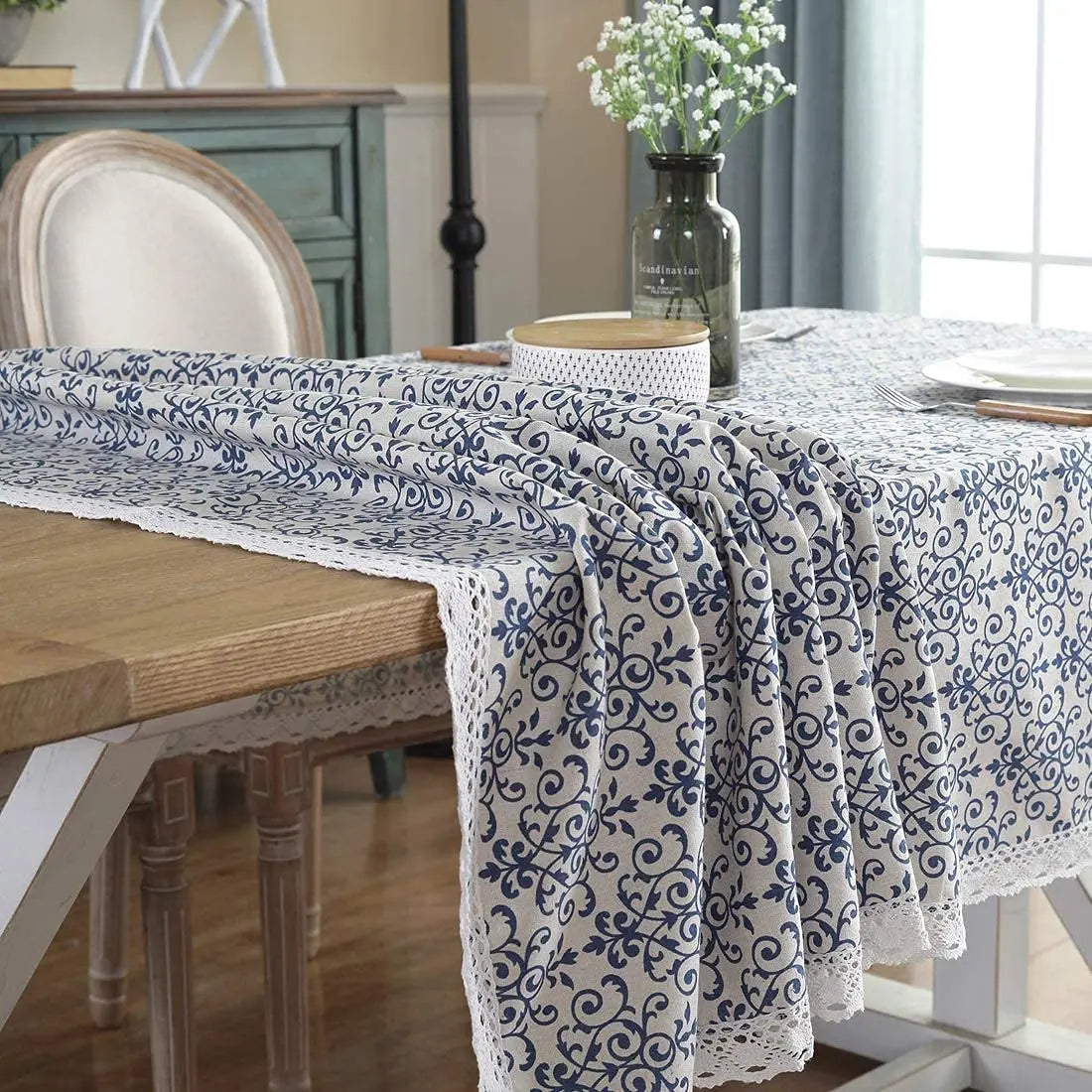 Nappe de Table à Dentelles Arabesque Originale