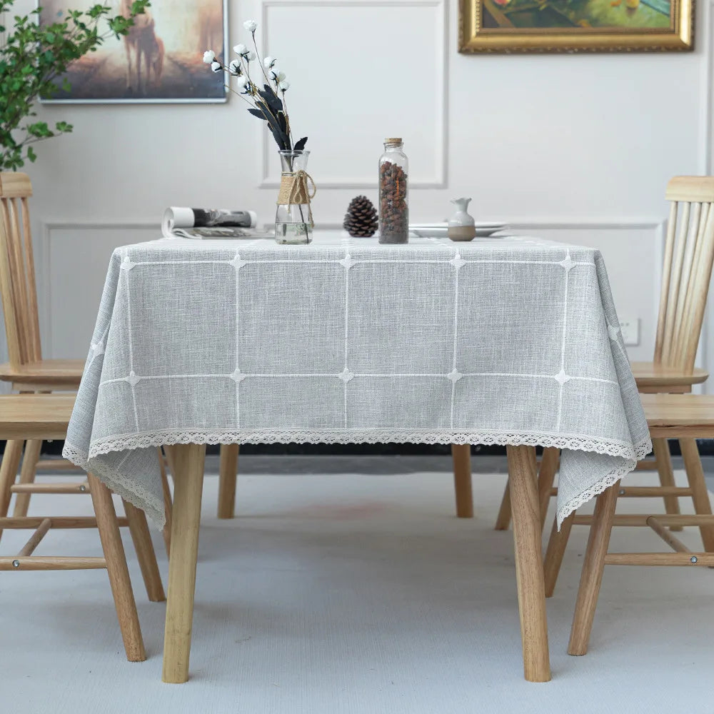 Nappe de Table Design Epurée Grise