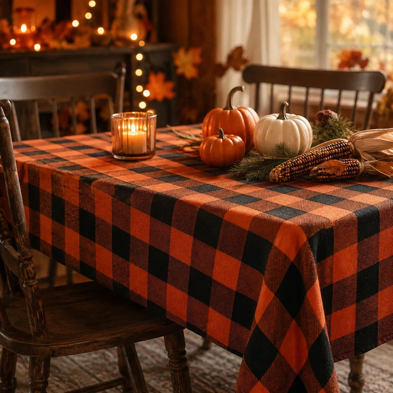Nappe de Table Halloween Carreaux 