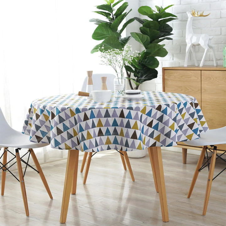 Nappe de Table Ronde Scandinave