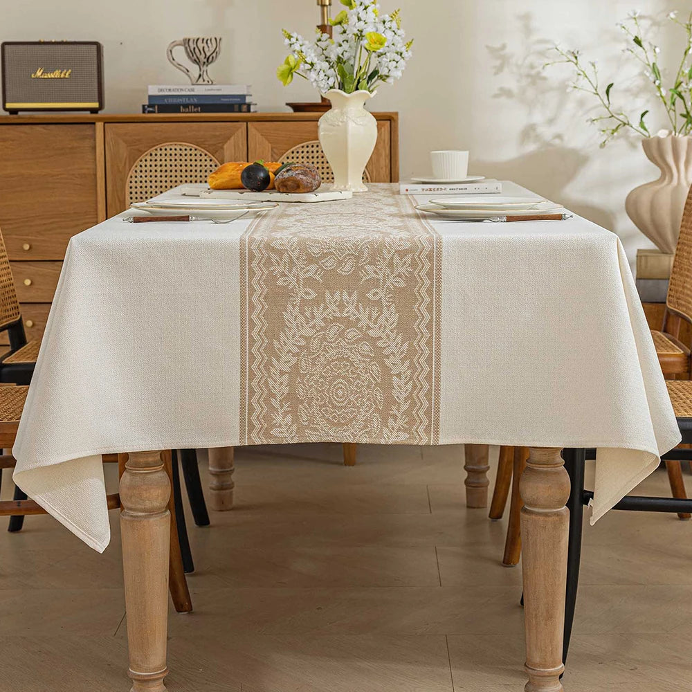 Nappe de Table en Lin Design Classique