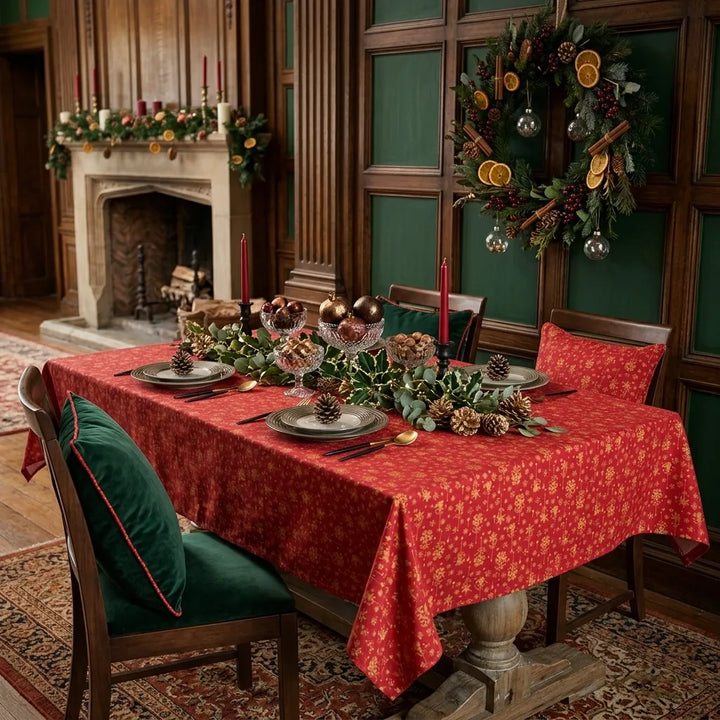 Nappe en Tissu Noël Raffinée Minimaliste