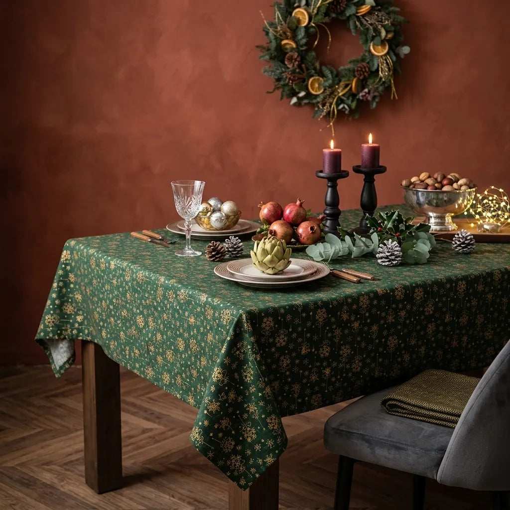 Nappe en Tissu Noël Raffinée Unique