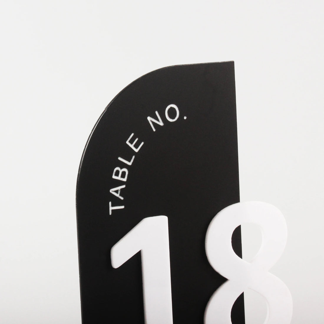 Numéro de Table Demi-arc Chic Soigné