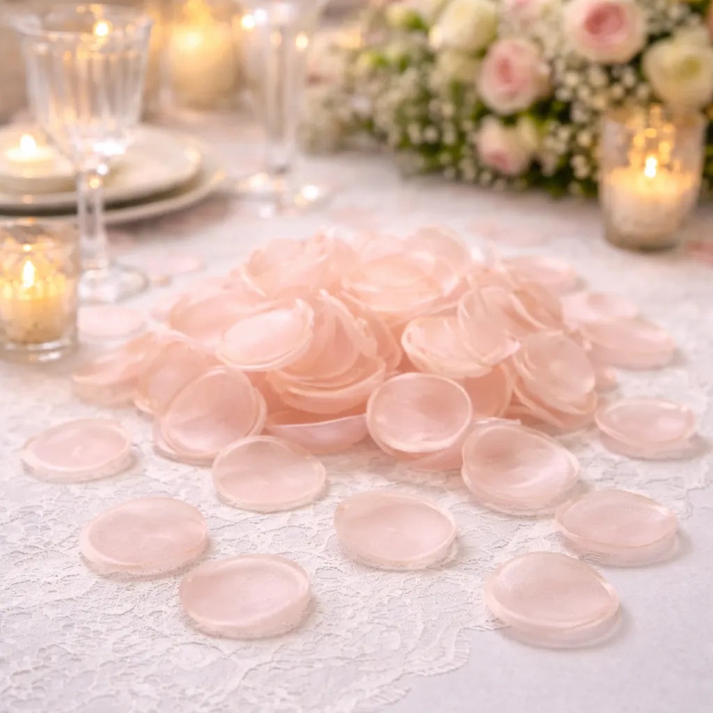 Pétales Champagne en Organza