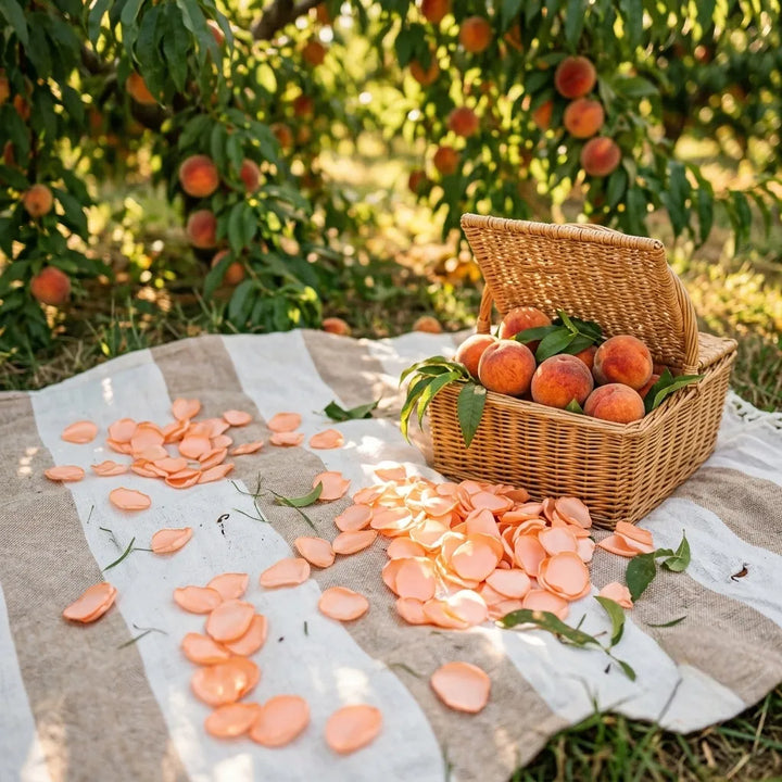 Pétales Orange Déco Mariage 
