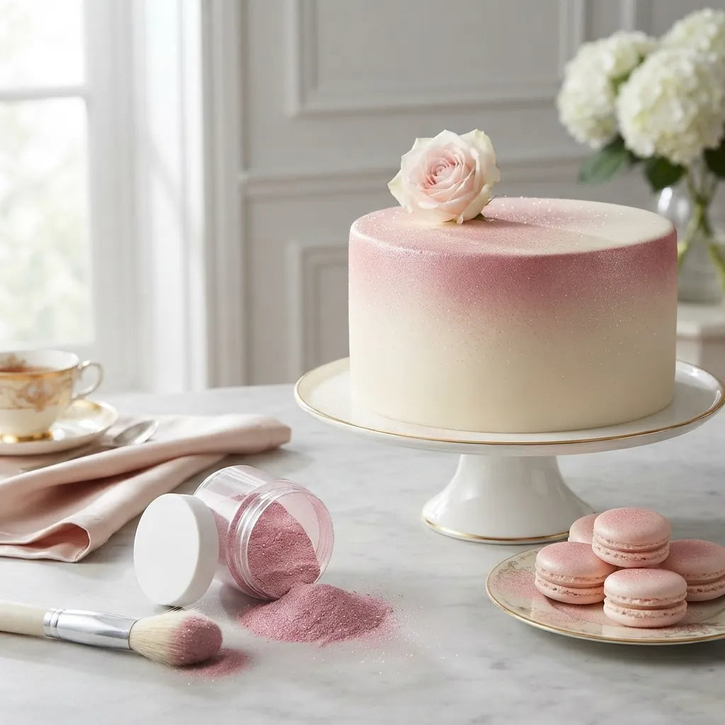 Paillettes Rose Gâteau Pailleté