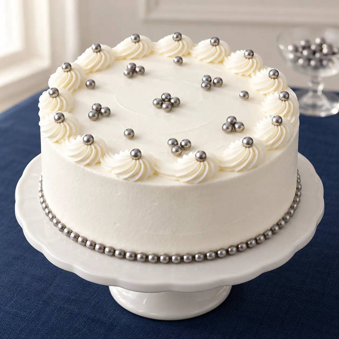 Perles Grises Comestibles Pour Gâteau Croquant