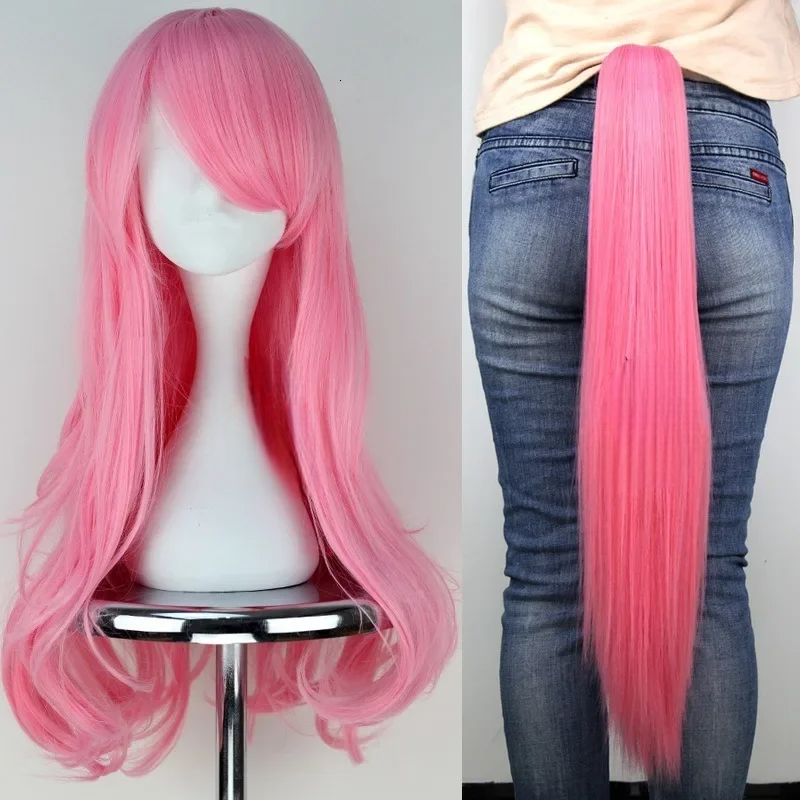 Perruque et Queue Licorne Rose Femme Design