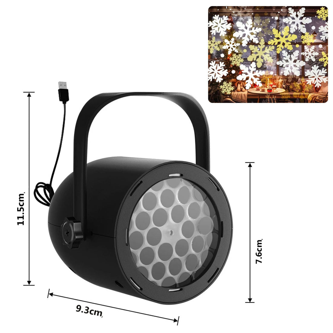Petit Projecteur Flocons De Neige Magique tendance