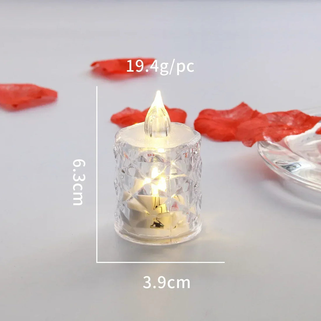 Petite Bougie LED Déco Mariage Chic