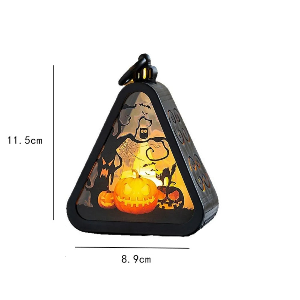 Petite Lanterne Triangulaire Halloween Moderne Unique