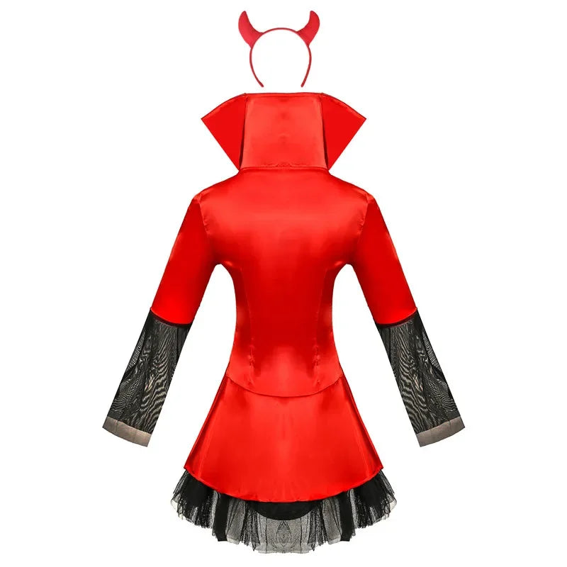 Petite Robe de Vampire Rouge Dos