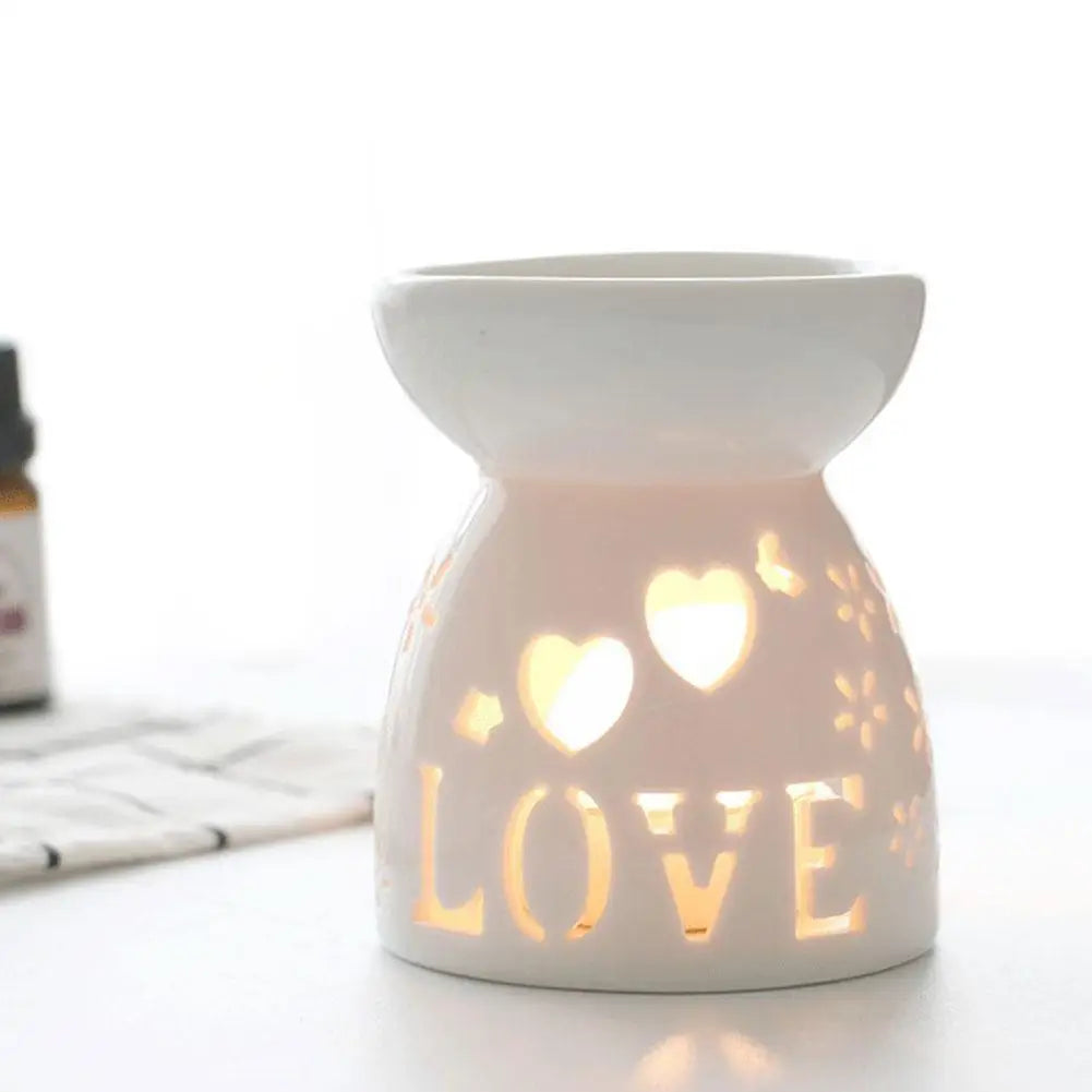 Photophore Blanc Love épuré