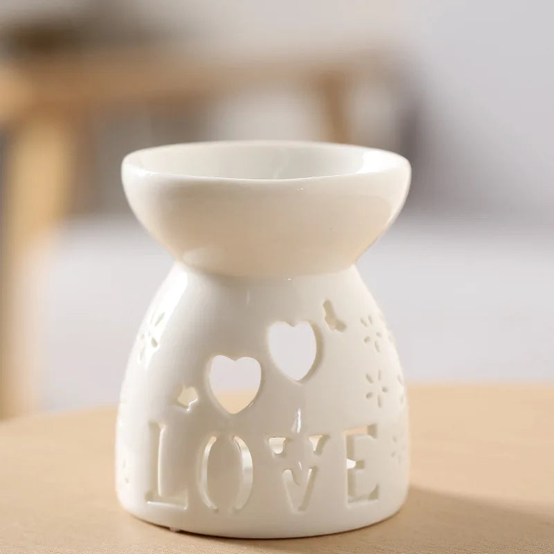 Photophore Blanc Love raffiné