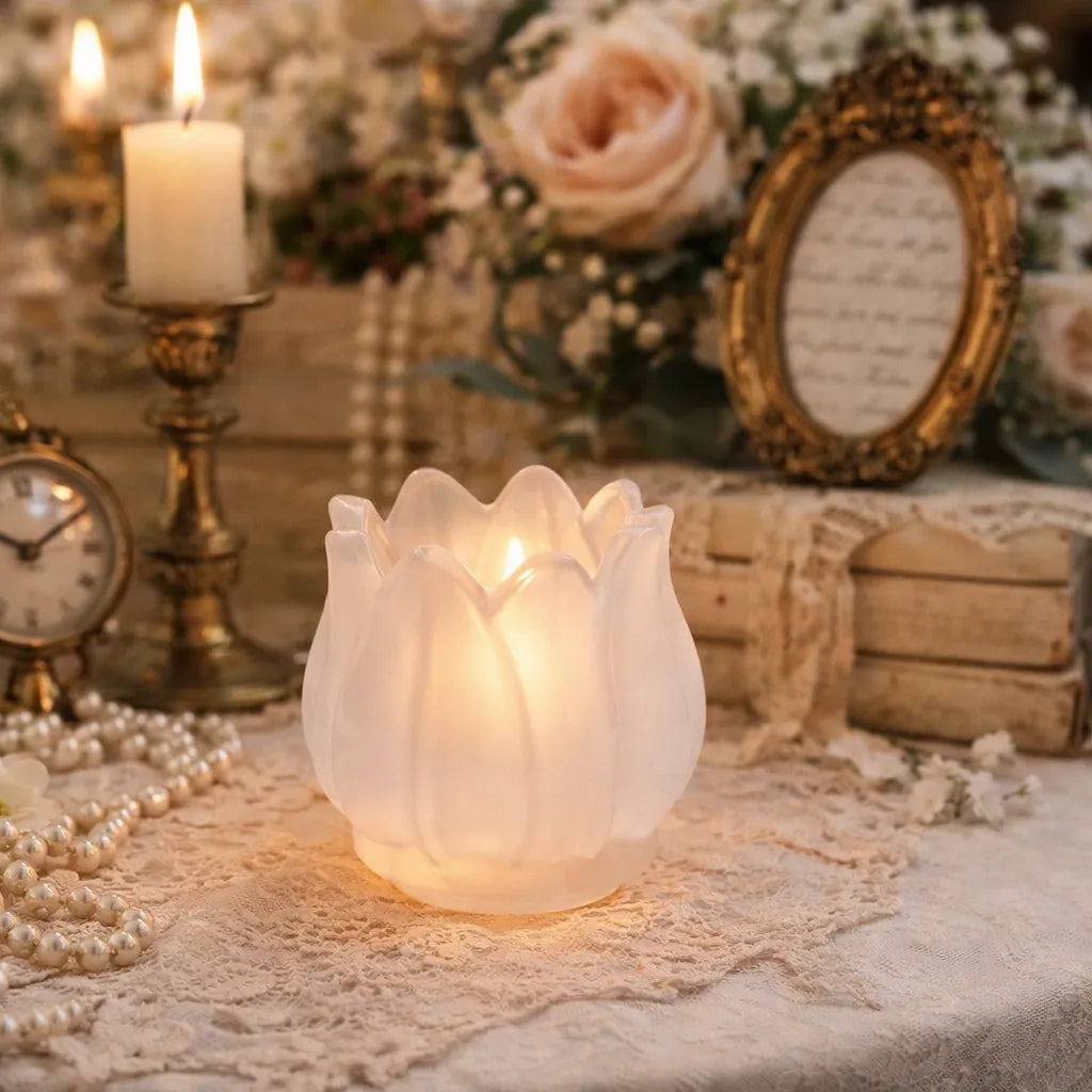 Photophore Mariage Tulipe