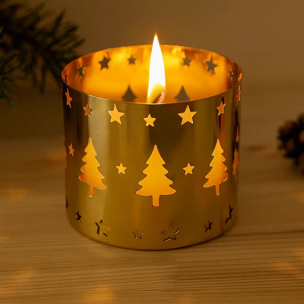 Photophore Noël Doré Chic