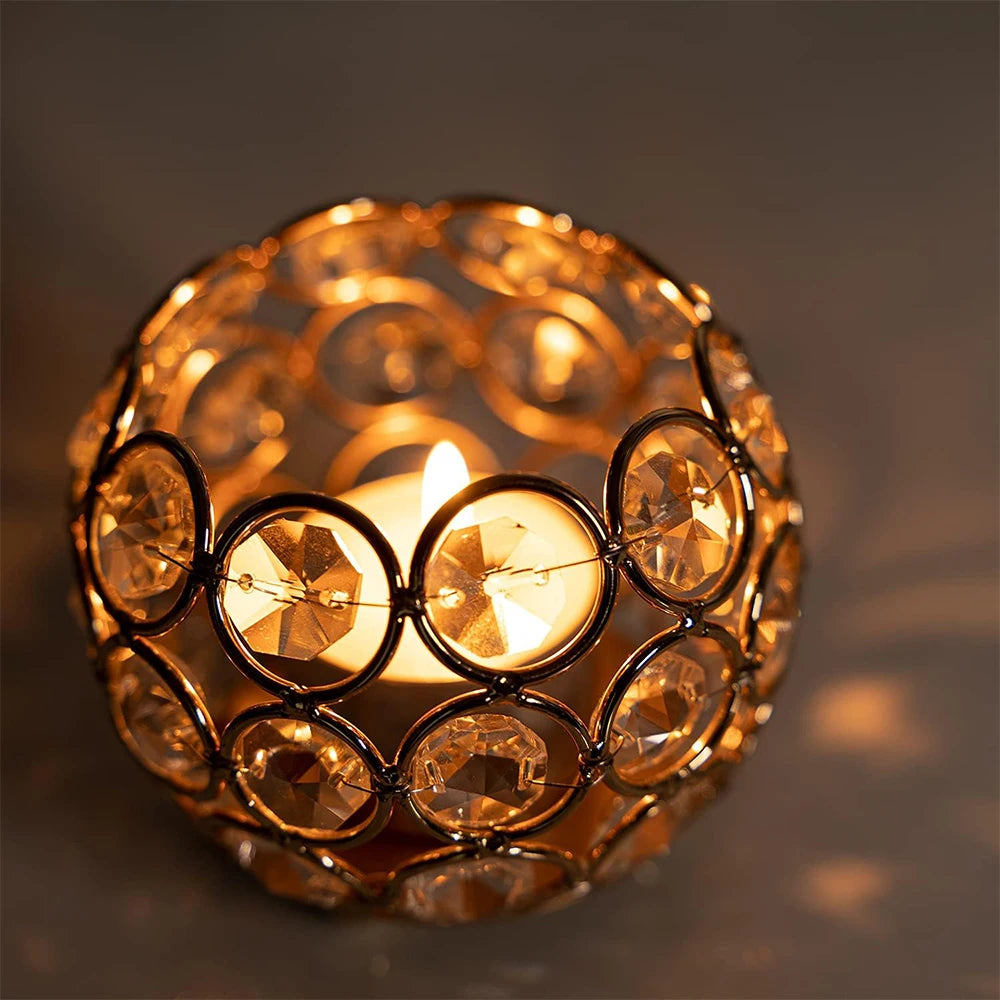 Photophore Noël Elégant en Cristal