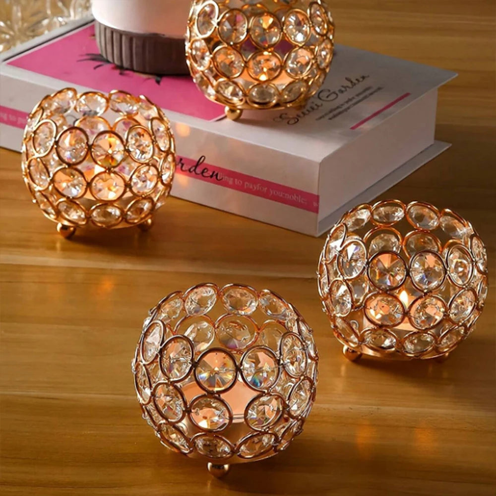 Photophore Noël Elégant en Cristal Luxueuse