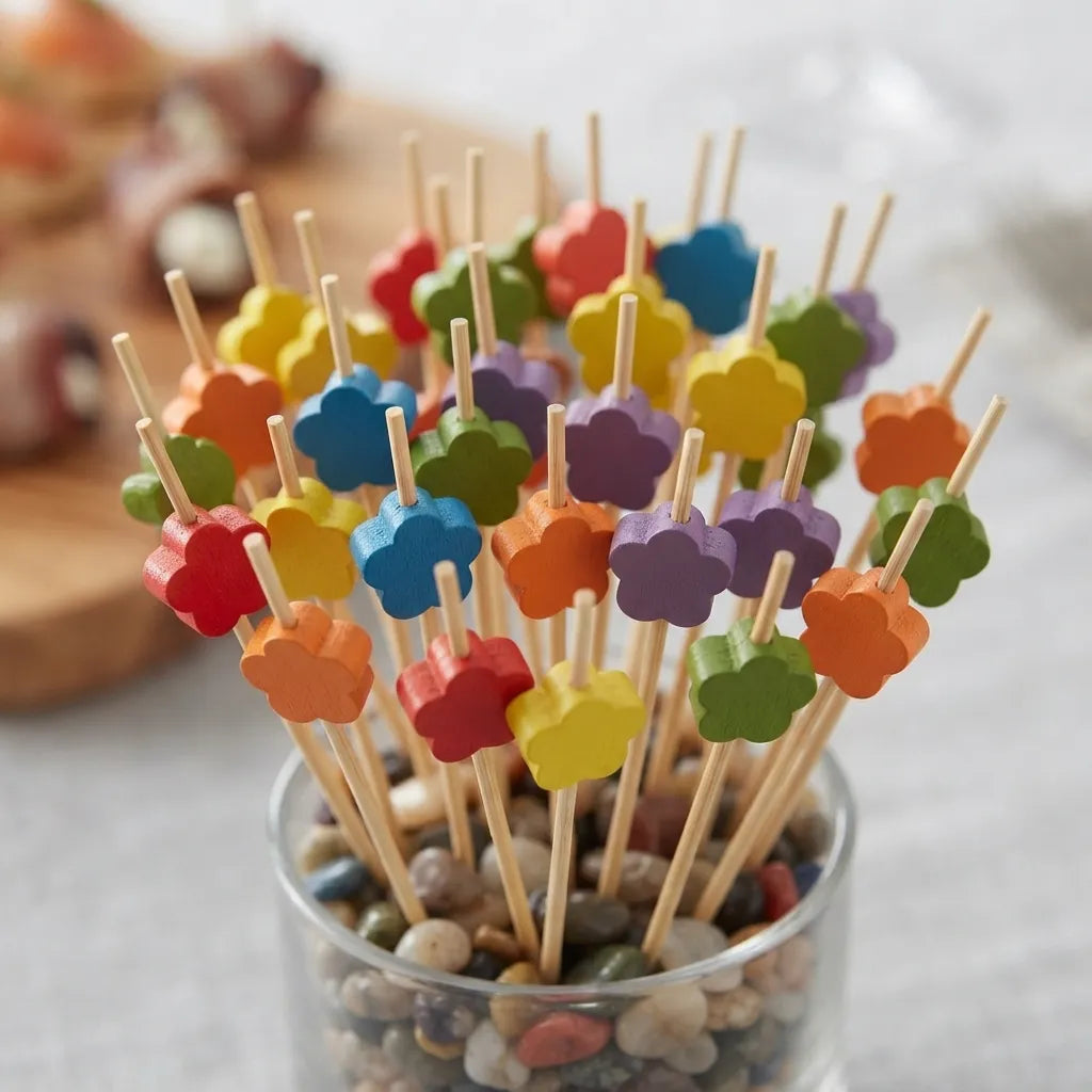 Pic Alimentaire Fleur Colorée Moderne