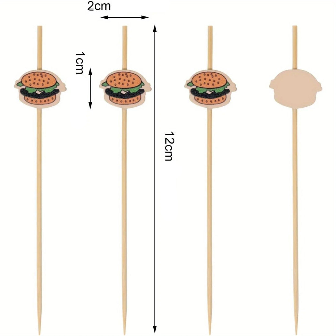 Pics Cocktail Burger dimensions 