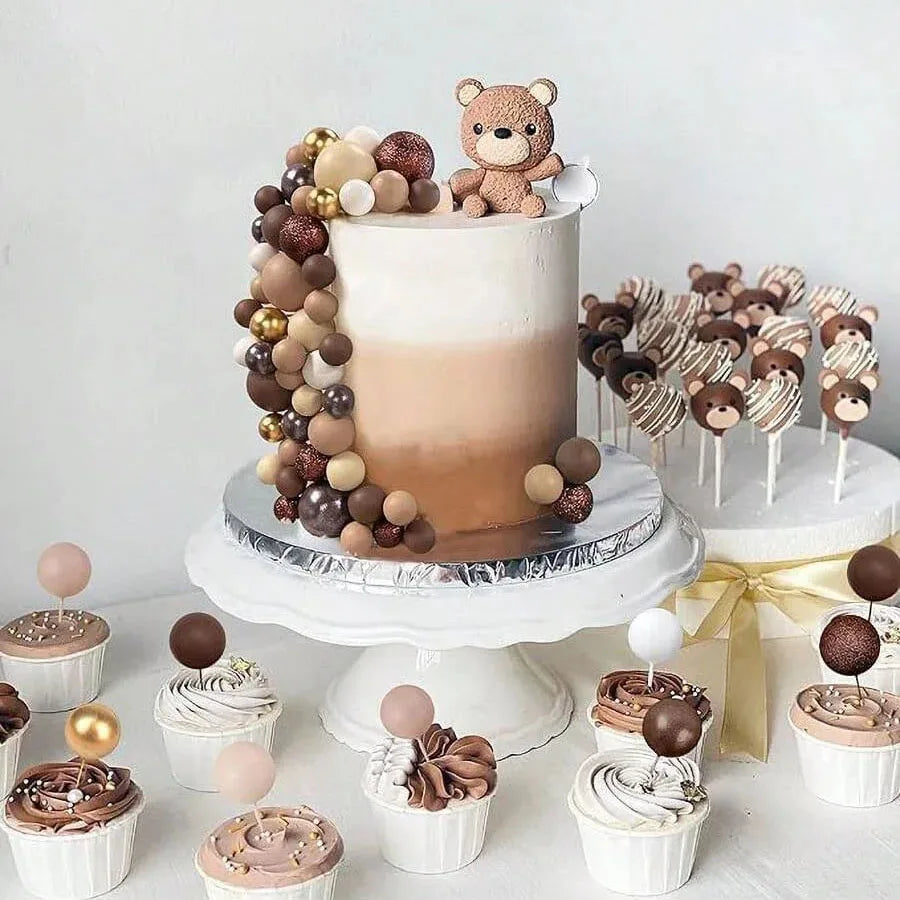 Pics à gâteau Marron Doré