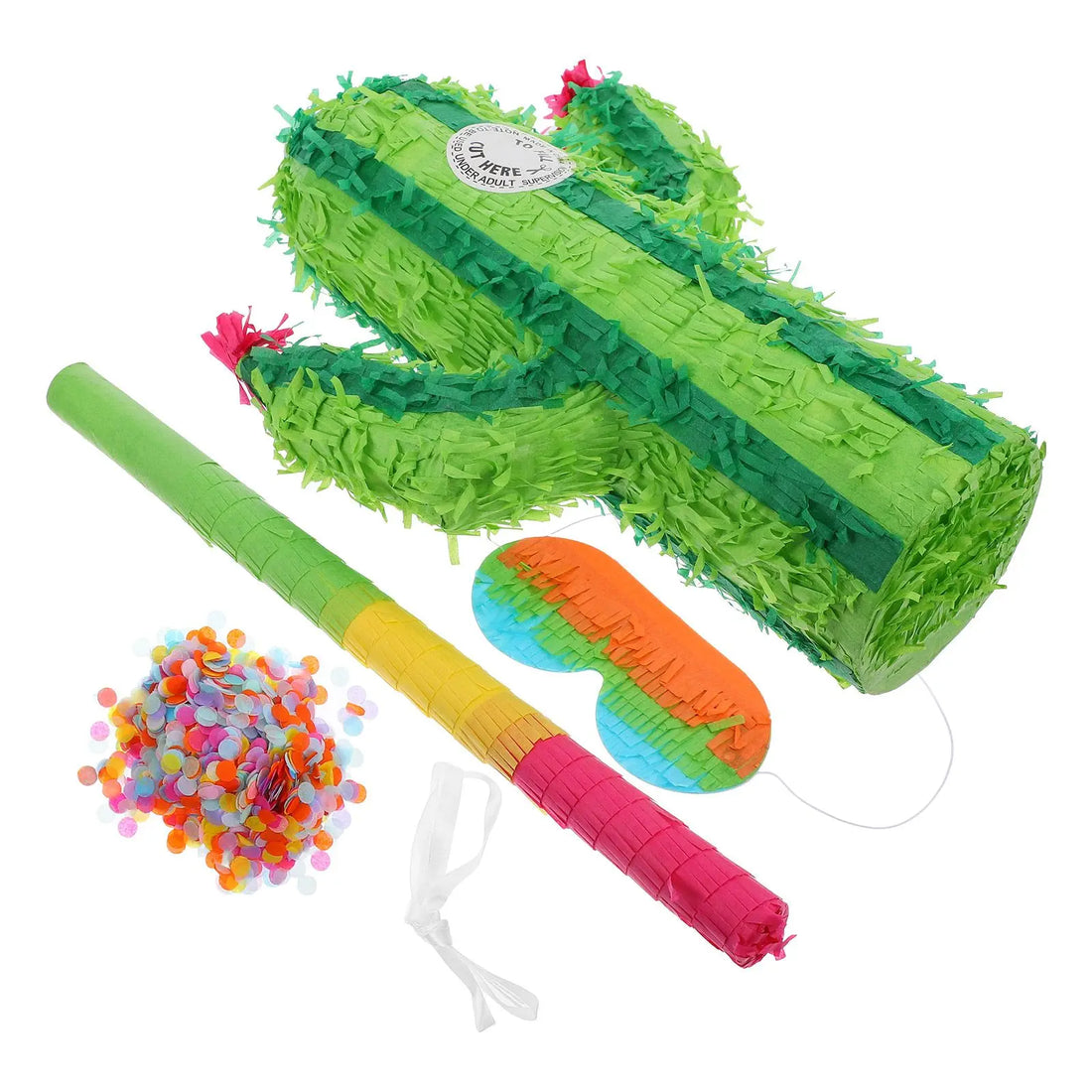 Pinata Anniversaire Cactus Papier Résistant 