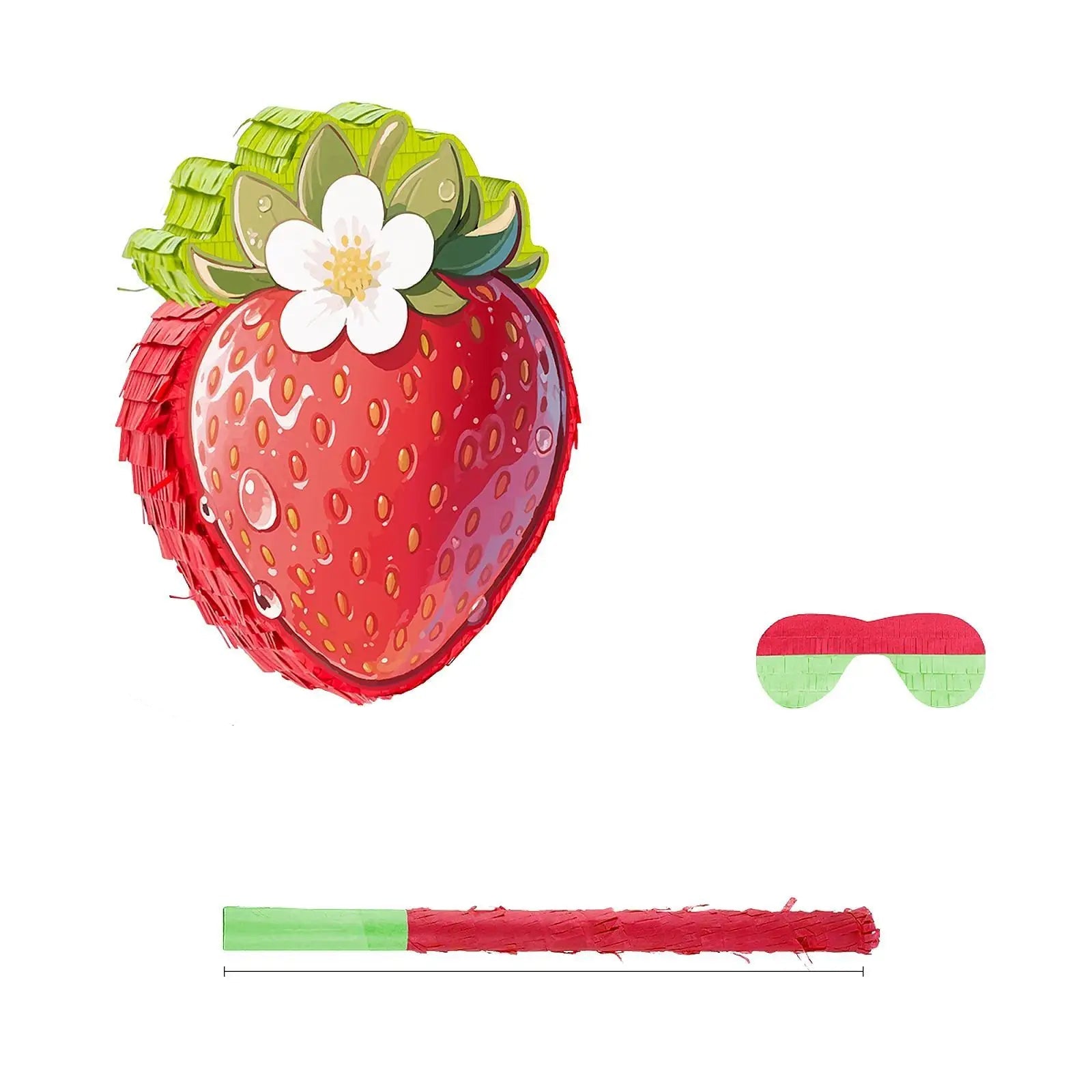 Pinata Anniversaire Fraise Papier