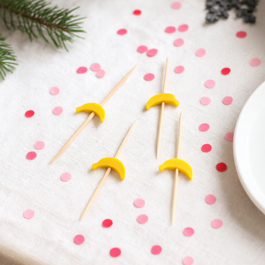 Pique Cocktail Motif Banane