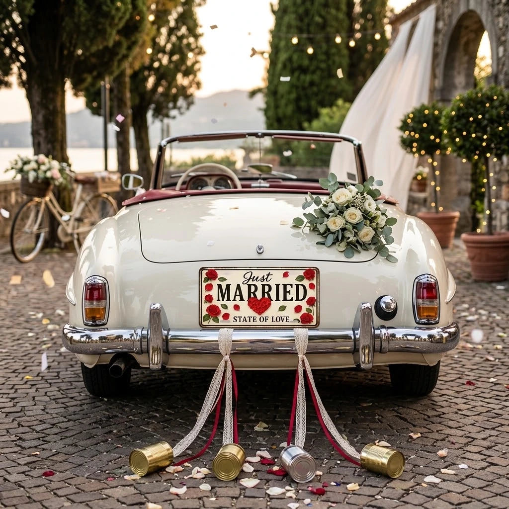 Plaque Mariage Romantique