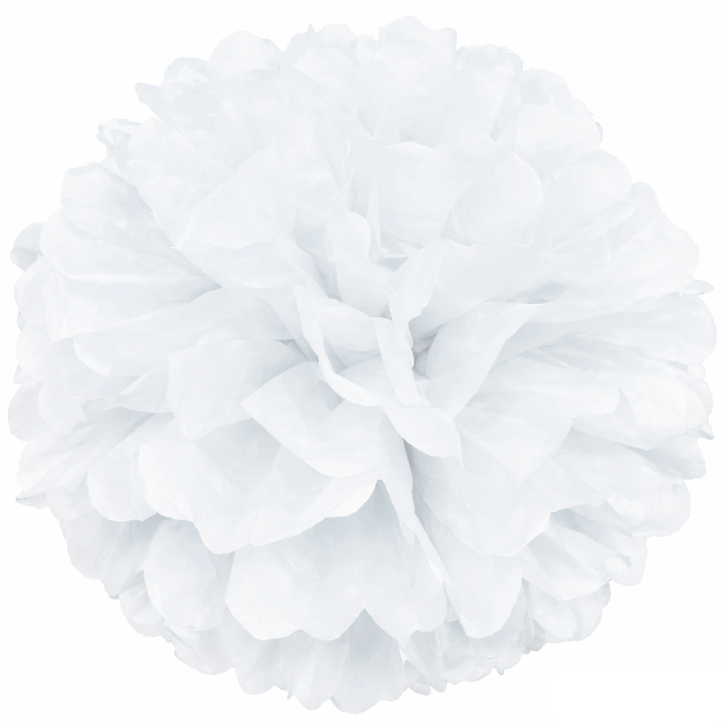 Pompon Décoratif Blanc Design