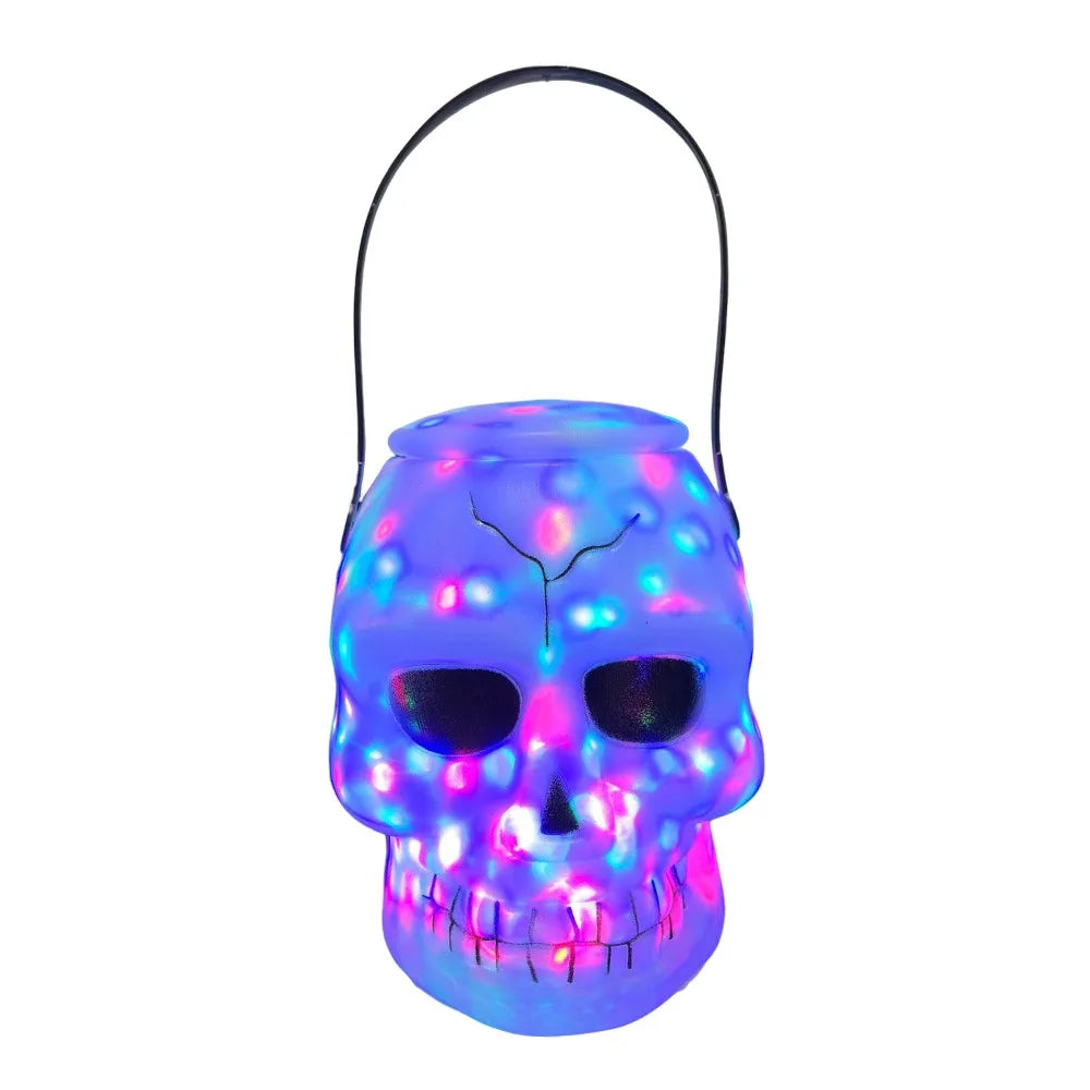 Pot Squelette Halloween Lumineux Chic